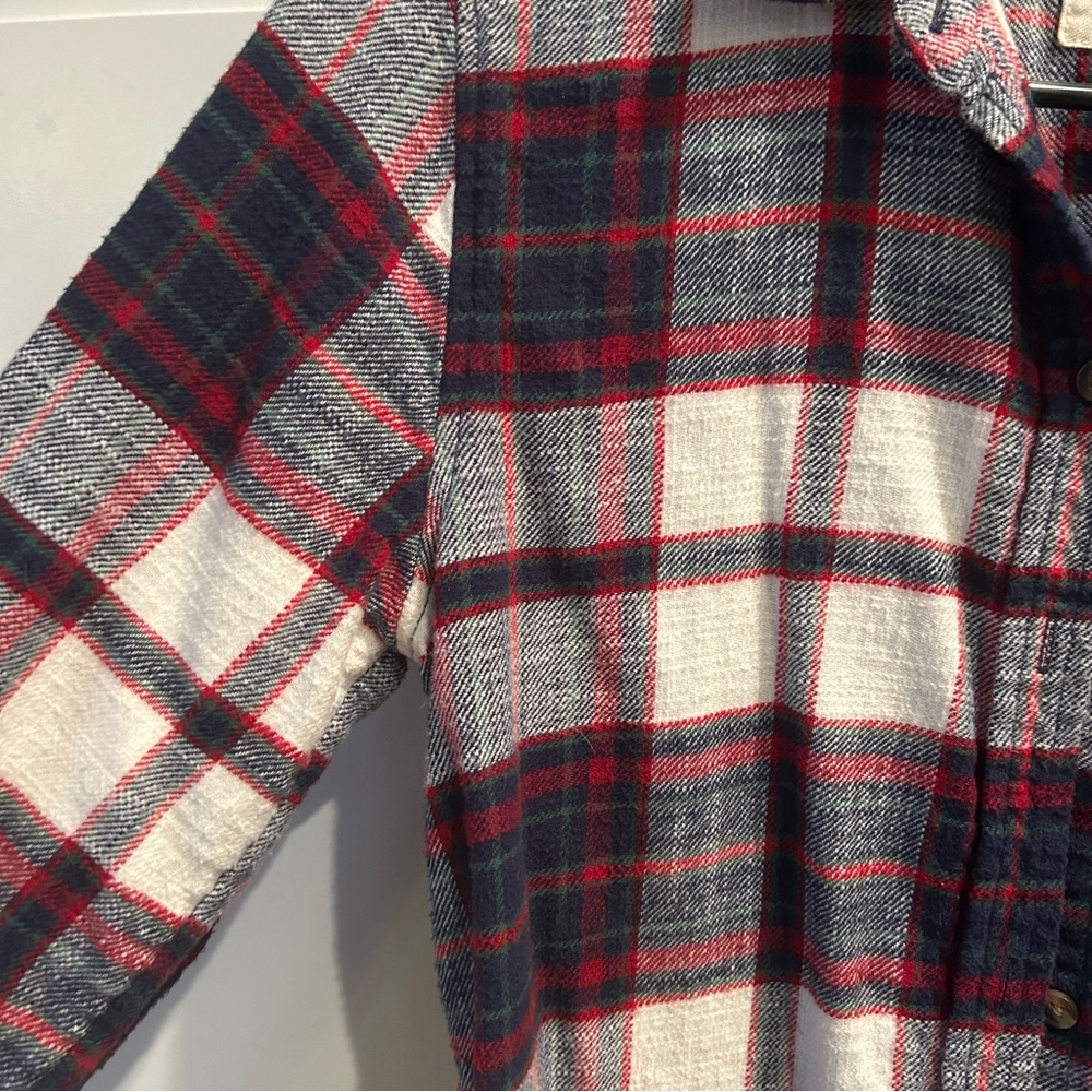 American Eagle Ahh-mazingly Soft Red/Blue/Green Eyes Women’s Flannel, Small - Picture 3 of 3
